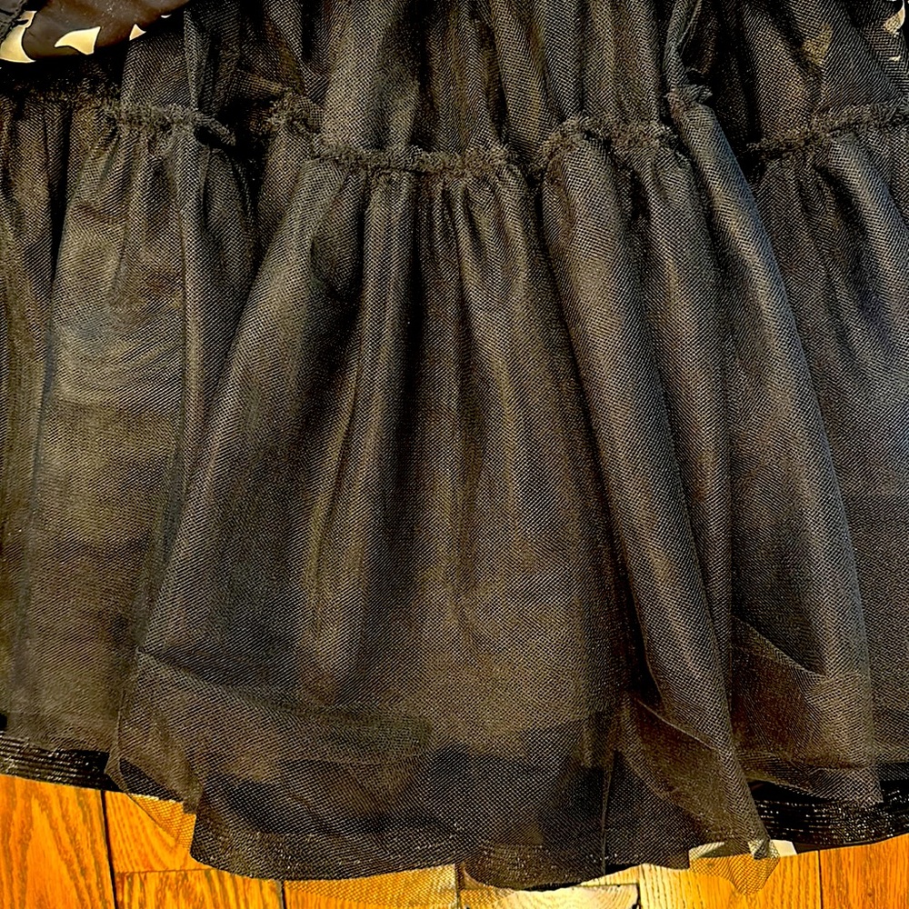 MILLY OF NEW YORK SLEEVELESS BLACK & CREAM GOWN WITH CRINOLINE AND BACK ZIPPER - Picture 9 of 9